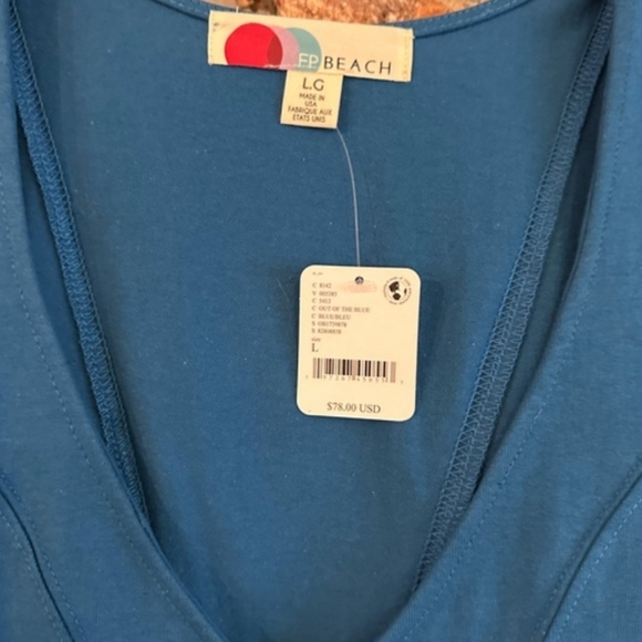 NWT Free People Beach Cory Tunic Out of the Blue - Picture 5 of 5